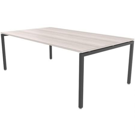 Стол для переговоров Steel 11702 (дуб светлый/антрацит, 2100х1200х760 мм)